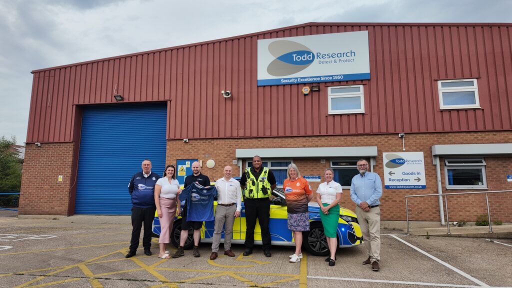 Todd Research Sponsors Cambridgeshire Police Football Team